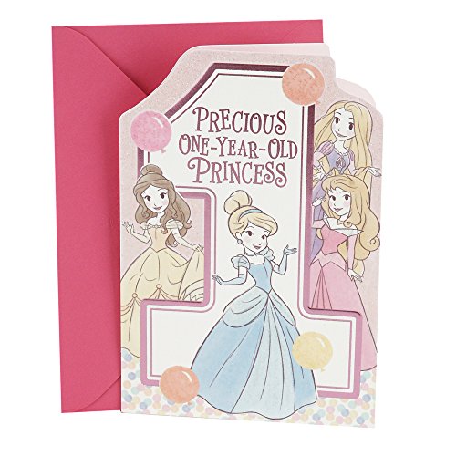 Product Cover Hallmark 1st Birthday Card for Girls (Disney Princesses)