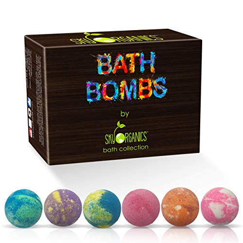 Product Cover Bath Bombs Gift Set, 6 x 5 Oz Ultra Lush Huge Bath Bombs Kit, Best for Aromatherapy, Relaxation, Moisturizing with Natural Essential Oils -Handmade Natural Spa Fizzies