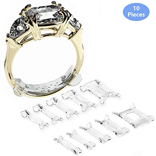 Product Cover Ringo Invisible Ring Size Adjuster for Loose Rings Ring Adjuster Fit Any Rings, Ring Sizers, 10 PCS, Assorted Sizes