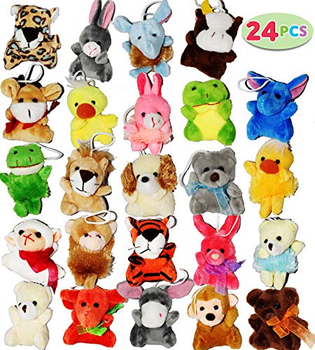 Product Cover Joyin Toy 24 Pack Mini Animal Plush Toy Assortment (24 units 3