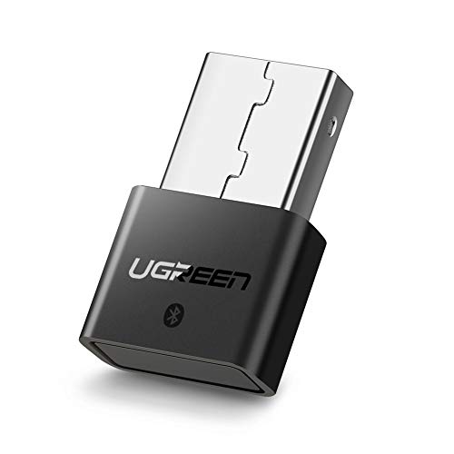 Product Cover UGREEN USB Bluetooth 4.0 Adapter Wireless Dongle Transmitter and Receiver for PC with Windows 10, 8, 7, XP, Vista for Bluetooth Stereo Headset Music, Keyboards, Mouse, Gamepads, Speakers