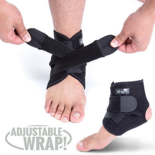 Product Cover Ankle Support Brace, Breathable Neoprene Sleeve, Adjustable Wrap!