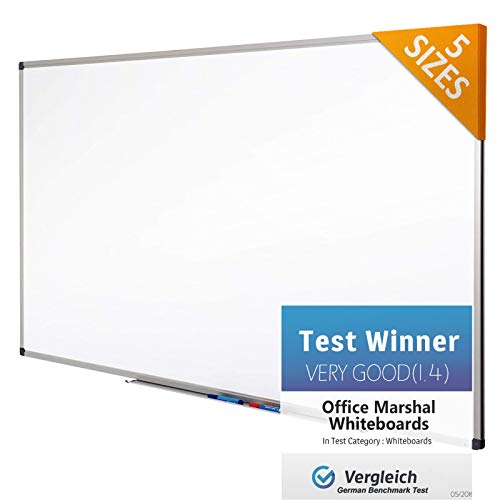 Product Cover Office Marshal Professional Magnetic Dry Erase Board | White Board | Test Score: Excellent (A/1.3) - 36