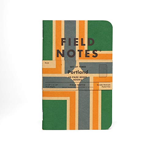 Product Cover Field Notes Portland Edition Notebook 3-Pack - Graph Paper - 48 Pages - 3.5