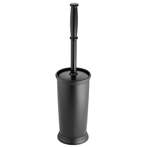 Product Cover mDesign Toilet Bowl Brush and Holder for Bathroom Storage - Black