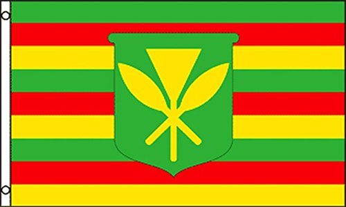 Product Cover AZ FLAG Hawaii Kanaka Maoli Flag 3' x 5' - Native Hawaiians Flags 90 x 150 cm - Banner 3x5 ft