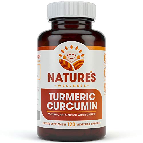 Product Cover 1600mg Organic Turmeric Curcumin w/Bioperine and Black Pepper | Non-GMO | Natural Pain Relief & Joint Support | Highest Potency with 95% Standardized Curcuminoids | Gluten Free | 120 Vegetarian Caps