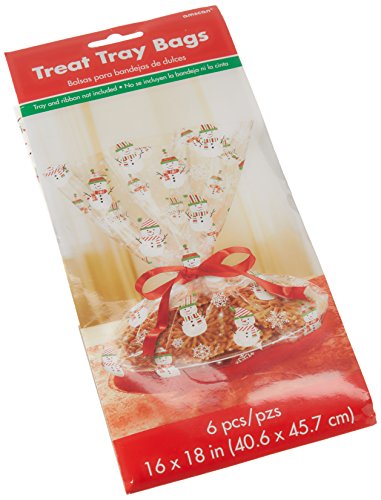 Product Cover amscan Gingerbread Christmas Multicolored Cookie Tray Bags, 6 Ct. | Party Supply