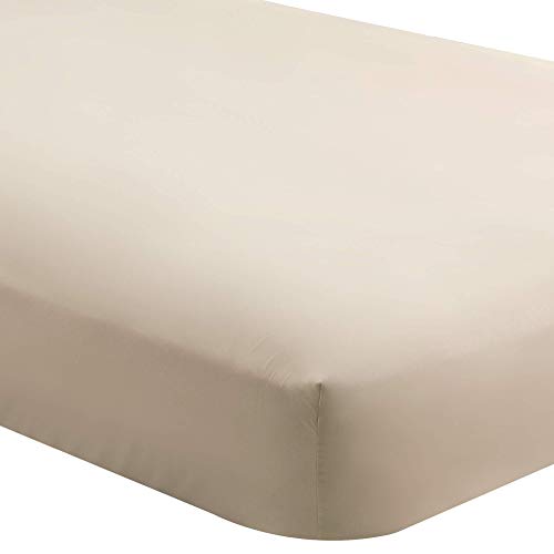 Product Cover Bare Home Fitted Bottom Sheet Twin Extra Long - Premium 1800 Ultra-Soft Wrinkle Resistant Microfiber - Hypoallergenic - Deep Pocket (Twin XL, Sand)
