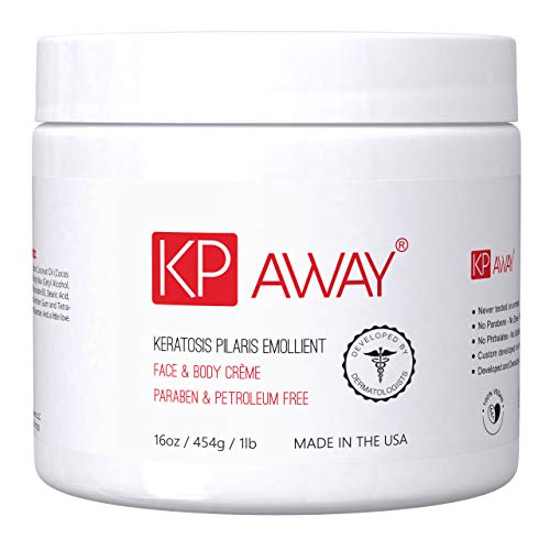 Product Cover KPAway Keratosis Pilaris Treatment - Acid Free KP Cream, Lotion Made With Organic Coconut Oil, Baby Friendly, Paraben Free, For Rough & Bumpy Skin (16oz)