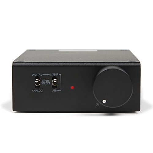 Product Cover Micca OriGain Compact Stereo Integrated Amplifier and DAC, 50W x 2, 96kHz/24-Bit, USB and Optical S/PDIF (Black)