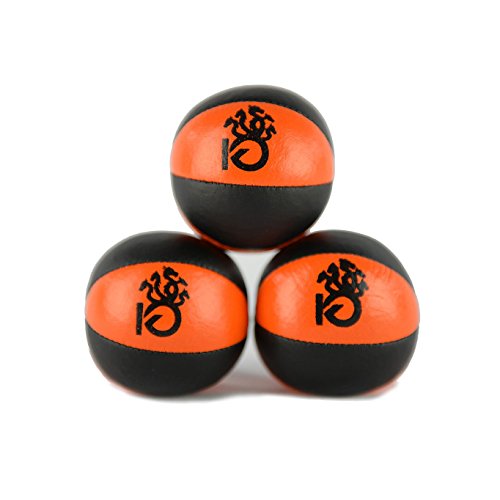 Product Cover KickFire Hydras Juggling Balls 6 Panel Leather Juggling Equipment for Beginners & Professionals | Fits of Hands