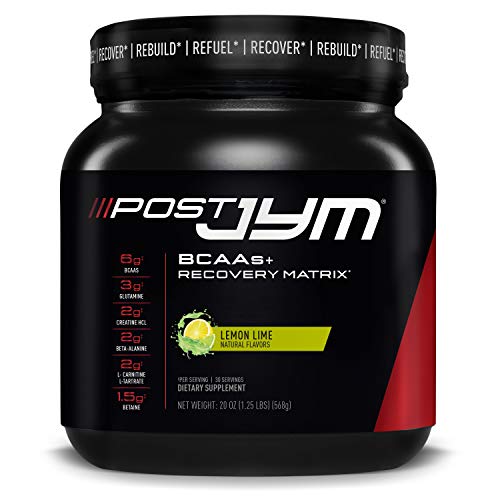 Product Cover Post JYM Active Matrix - Post-Workout with BCAA's, Glutamine, Creatine HCL, Beta-Alanine, and More | JYM Supplement Science | Natural Lemon Lime Flavor, 30 Servings,1.25 Pound