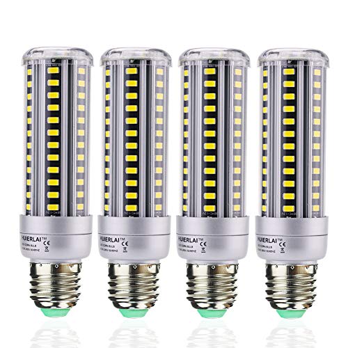 Product Cover HUIERLAI 4-Pack 15W Super Bright LED Corn Light Bulb for Residential and Commercial Projec E26/E27 ( 120W Incandescent Bulb ) 1380Lm AC85-265V White(6000K) Non-Dimmable