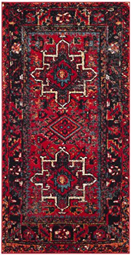 Product Cover Safavieh Vintage Hamadan Collection VTH211A Antiqued Oriental Red and Multi Area Rug (2'7