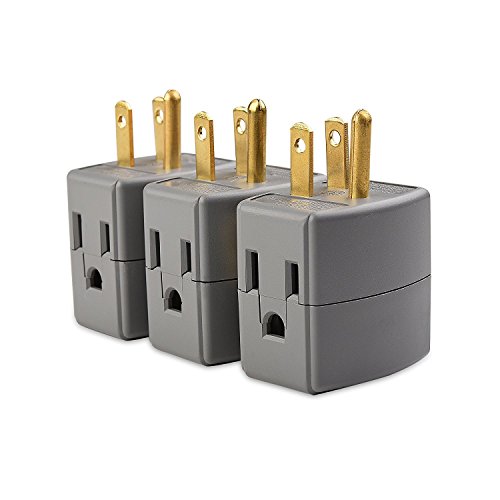 Product Cover Cable Matters 3-Pack Grounded Power Cube 3 Outlet Adapter
