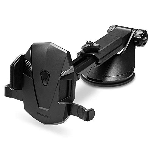 Product Cover Spigen Kuel OneTap TS35 Car Phone Mount Universal Car Phone Holder With OneTap Technology & Low Profile Design Compatible with Most Smartphones - Black