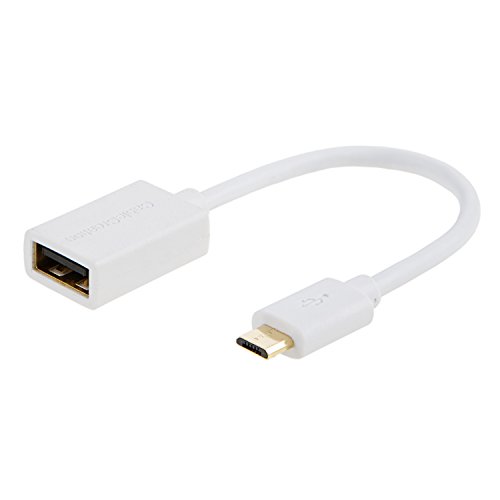 Product Cover CableCreation Micro USB 2.0 OTG Cable On The Go Adapter Micro USB Male to USB Female for Samsung S7 S6 Edge S4 S3 Android or Other Smart Phones Tablets with OTG Function 6 Inch, White