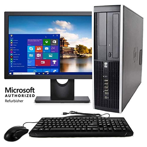 Product Cover HP Desktop Computer, Core 2 Duo 3.0 GHz Processor, 4GB, 160GB, DVD, WiFi Adapter, Windows 10, 19in LCD Monitor Included (Brands may vary) (Renewed)