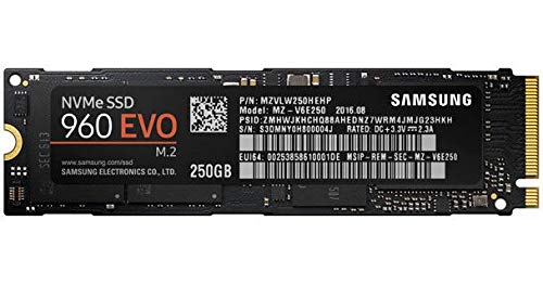 Product Cover Samsung 960 EVO Series - 250GB PCIe NVMe - M.2 Internal SSD (MZ-V6E250BW)