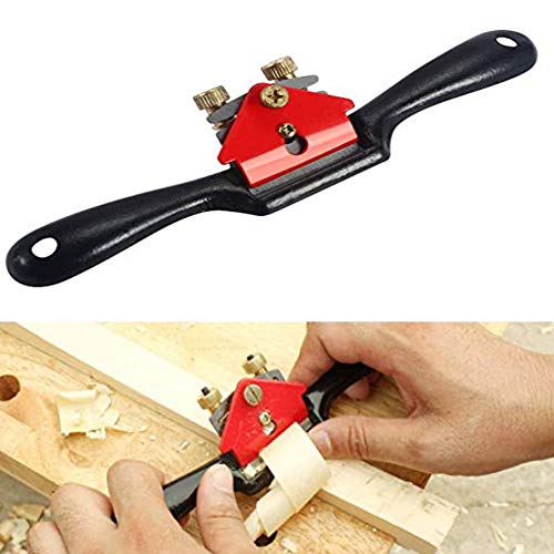 Product Cover Accessbuy 9'' Adjustable SpokeShave with Flat Base and Metal Blade for Wood Craft, Wood Craver, Wood Working and Hand Tool