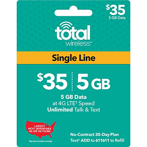 Product Cover Total Wireless Single Line Plan - Unlimited Talk, Text and 5GB Data