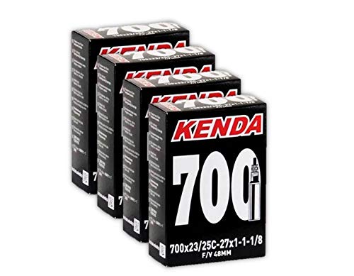 Product Cover Kenda 700x23-25c Bicycle Inner Tubes - 48mm Long Presta Valve - 4 Pack