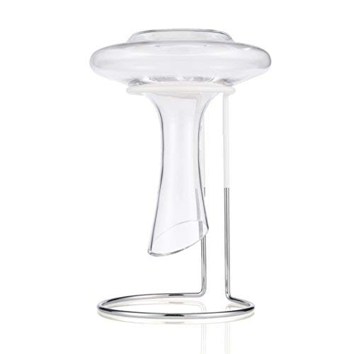 Product Cover The Wine Castle Decanter Drying Stand - Beautiful Stainless Steel - For Large Bottomed Wine Decanters - Rubber Coated to Prevent Scratches