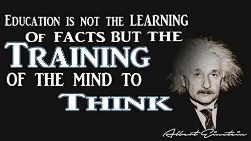 Product Cover Albert Einstein Education Poster | 12-Inches By 18-Inches | Inspirational Motivational Educational Classroom | JSC101