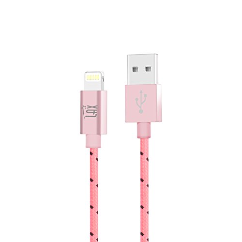 Product Cover LAX Gadgets iPhone Charger Lightning Cable - MFi Certified Durable Braided Apple Lightning USB Cord for iPhone 11/11 Pro Max/XS Max/X/iPad, iPod & More