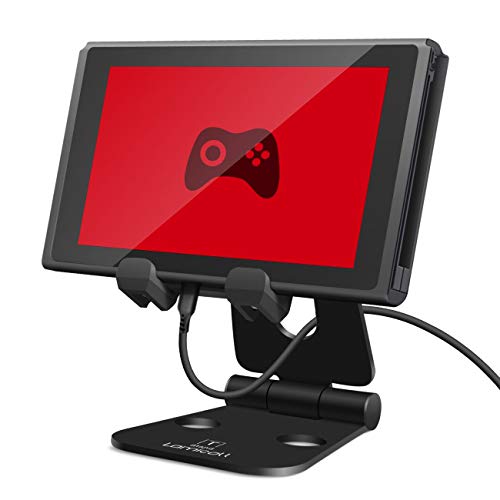 Product Cover Lamicall Multi-Angle Nintendo Switch Playstand, Tablet Stand, Phone Holder Dock for Desk, Foldable, Adjustable, Compatible with iPad Mini Pro Air, iPhone XS Max XR X 8 7 6S 6 Plus etc., 4-10'' Devices