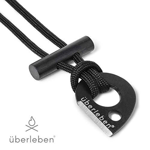 Product Cover überleben Leicht Fire Starter Necklace | Ultralight Fire Steel | Micro Ferro Rod Toggle | 12,000 Strikes | Survival or Backpacking Neck Lanyard