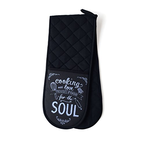 Product Cover Vintage Double Oven Glove Cooking With Love Provides Food for the Soul
