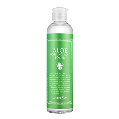 Product Cover [SECRET KEY] Aloe Soothing Moist Toner 8.39 fl.oz. (248ml) - Hypoallergenic Moisturizing and Soothing Toner for Sensitive Skin Hydrating Post-Cleanse Boost Delivers Skin Refresh