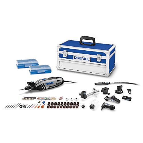 Product Cover Dremel 4300-9/64 Rotary Tool Kit with Flex Shaft- 9 Attachments & 64 Accessories- Engraver, Router, Sander, and Polisher- Perfect for Grinding, Cutting, Wood Carving, Sanding, Engraving, and Routing