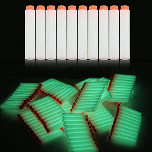 Product Cover BattleFX Nerf Compatible Darts - Glow in The Dark - Pack of 100 - Fits All Nerf but Mega