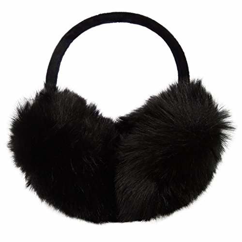 Product Cover LETHMIK Womens Faux Fur Earmuffs Foldable Big Winter Outdoor Ear Warmers