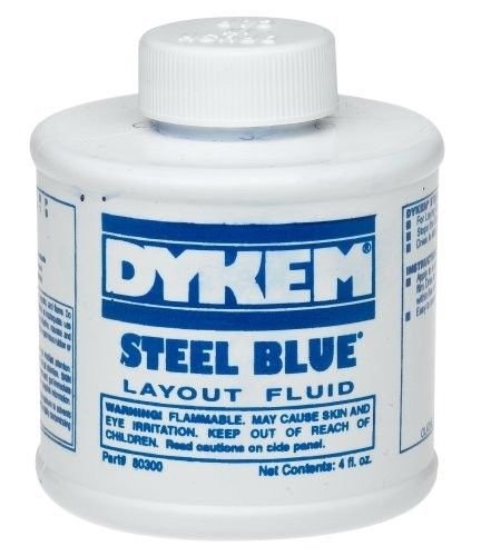 Product Cover New DYKEM 80300 Steel Blue Layout Fluid Brush-in-Cap (4oz)