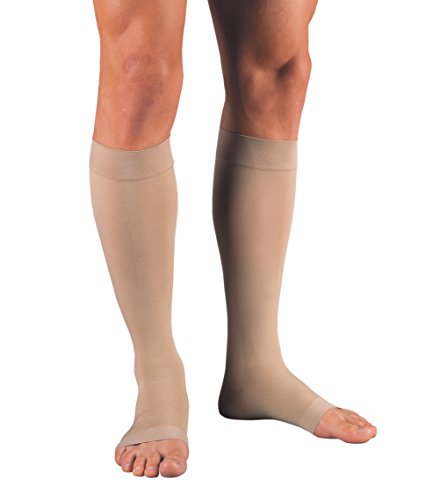 Product Cover Jobst Relief 20-30 Knee High Open Toe Beige Compression Stockings, X-Large Full Calf