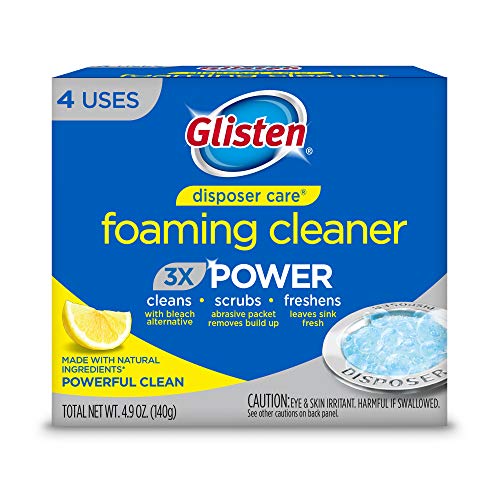 Product Cover Natural Citrus Oils , 4 Packets : Glisten DP06JST Foaming Garbage Disposer Cleaner (4 Pack)