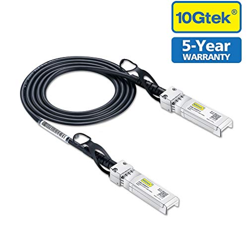 Product Cover 10G SFP+ DAC Cable - 10GBASE-CU Passive Direct Attach Copper Twinax SFP Cable for Cisco SFP-H10GB-CU0.5M, Ubiquiti, D-link, Supermicro, Netgear, Mikrotik, Open Switch Devices, 0.5m