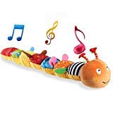 Product Cover LIGHTDESIRE Baby Toys Musical Caterpillar, Infant Toys Crinkle Rattle Soft with Ring Bell Toddler Plush Toy for Preschool