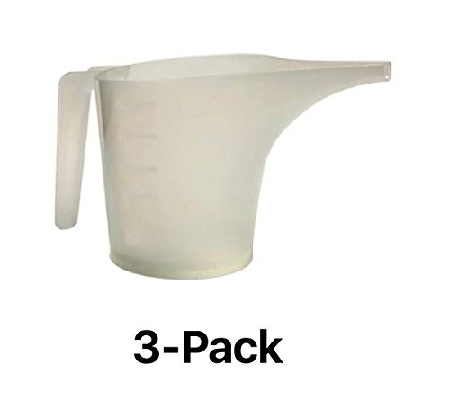 Product Cover Norpro 2-Cup Measuring Funnel Pitcher Translucent White Batter Pouring (3-Pack)