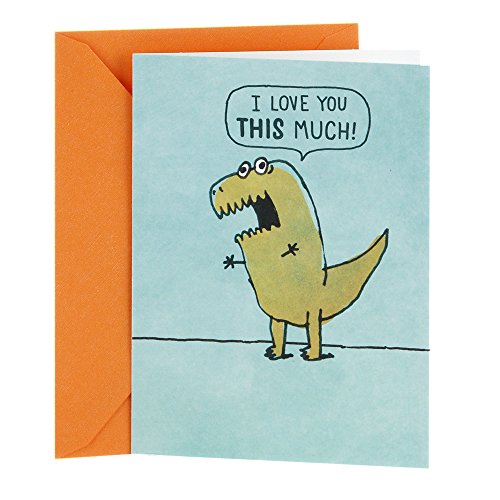 Product Cover Hallmark Shoebox Funny Love Card, Anniversary Card, Birthday Card, Valentines Day Card (T Rex Arms)