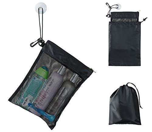Product Cover Shower Bag Tote, Mesh Caddy Toiletry Organizer 12