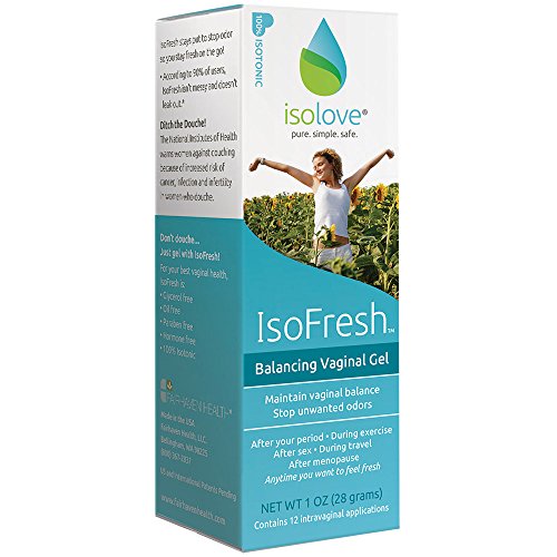 Product Cover IsoFresh Vaginal Moisturizer Gel: for Odor Control and Balanced pH, 12 Applications, Paraben-Free, Clinically Shown to Decrease Odor Concerns and Lower Vaginal pH