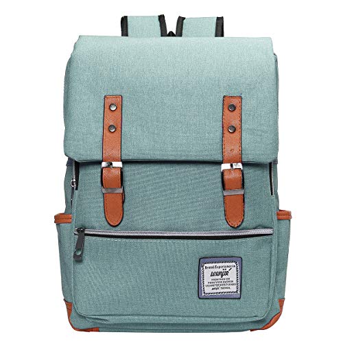 Product Cover OURBAG Unisex British Style Casual Waterproof Oxford School Backpack Rucksack Light Green