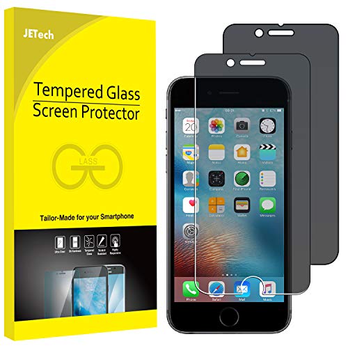 Product Cover JETech Privacy Screen Protector for Apple iPhone 6 and iPhone 6s, 4.7-Inch, Anti-Spy Tempered Glass Film, 2-Pack