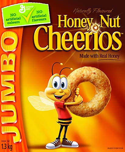 Product Cover Cheerios Honey Nut Jumbo Cereal, 1.3-Kilogram ( Pack of 2)