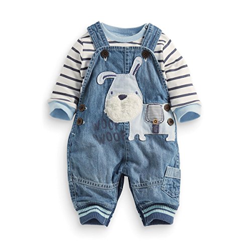 Product Cover LvYinLi Cute Baby Boys Clothes Toddler Boys' Romper Jumpsuit Overalls Stripe Rompers Sets